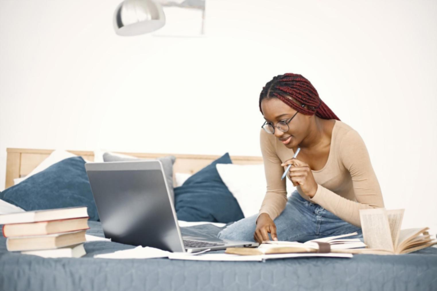 Financial documents and analysis charts showing comprehensive business data review